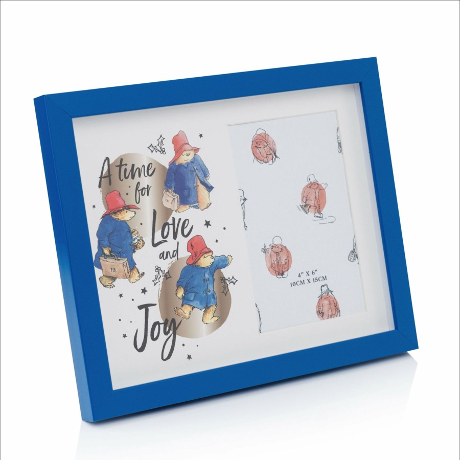 Seasonal Paddington | Paddington Christmas Frame "Time For Love And Joy" 4" X 6"