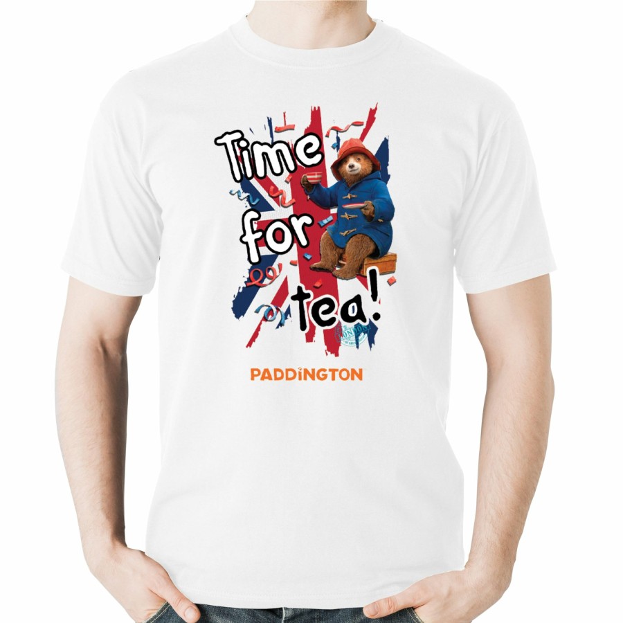 Clothing Paddington | Paddington "Time For Tea" Adult T-Shirt (White)