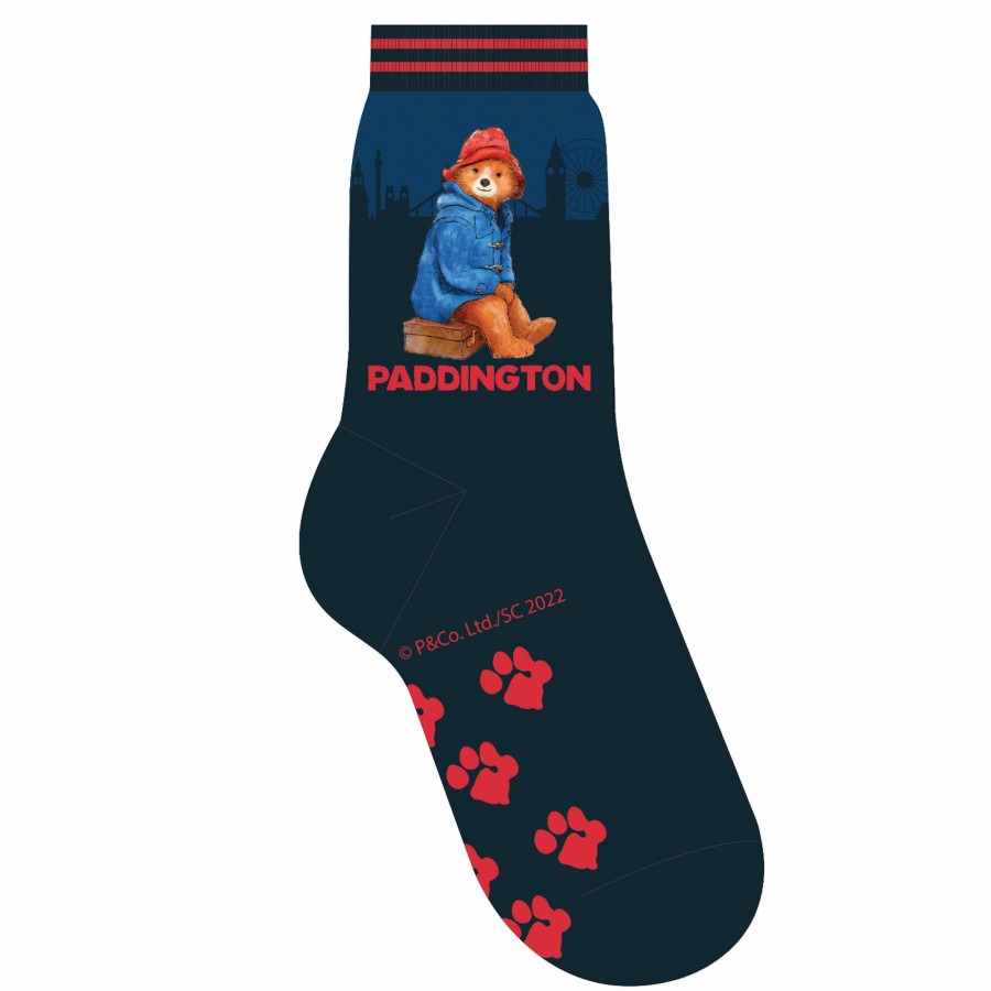 Clothing Paddington | Paddington Suitcase Children'S Socks (Navy)