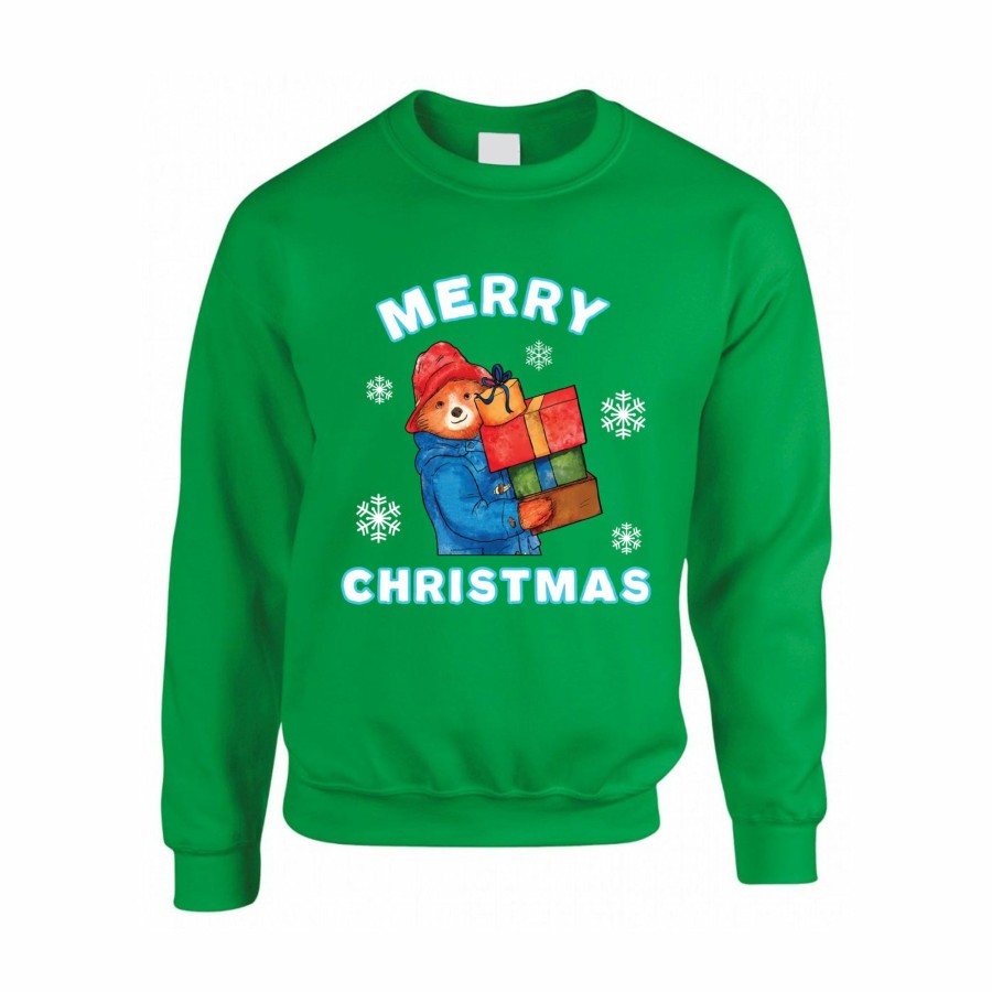 Seasonal Paddington | Paddington Adult Christmas Sweatshirt - Green