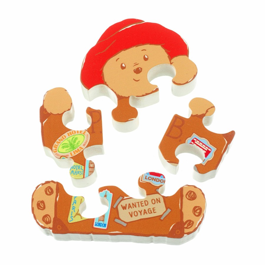 Toys & Games Paddington | Paddington Wooden Mini-Puzzle (Suitcase)