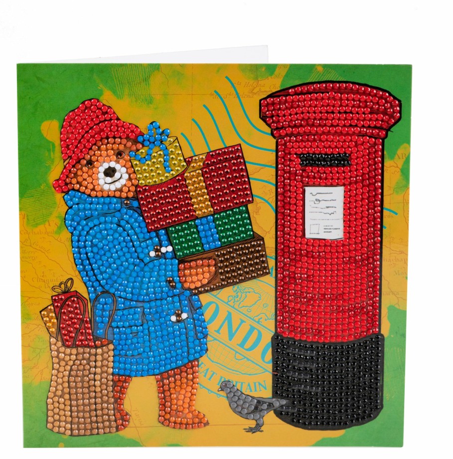 Toys & Games Paddington | Paddington Sending Gifts 18X18Cm Crystal Art Card