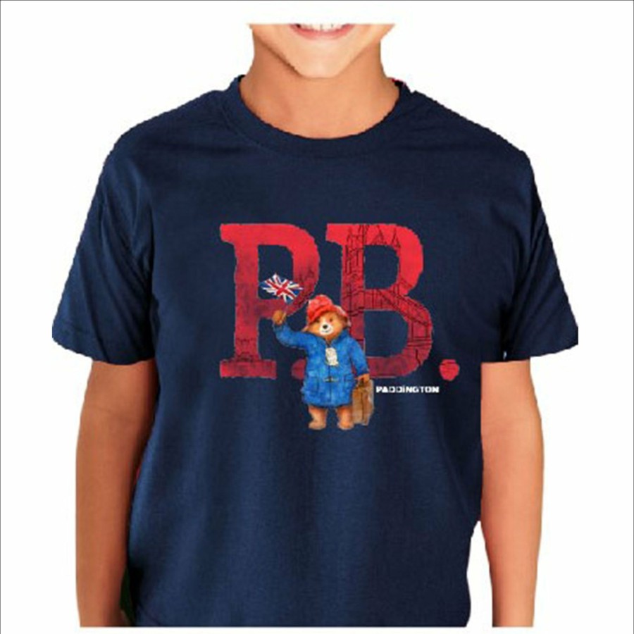 Clothing Paddington | Paddington Kids T-Shirt (P.B.) Navy