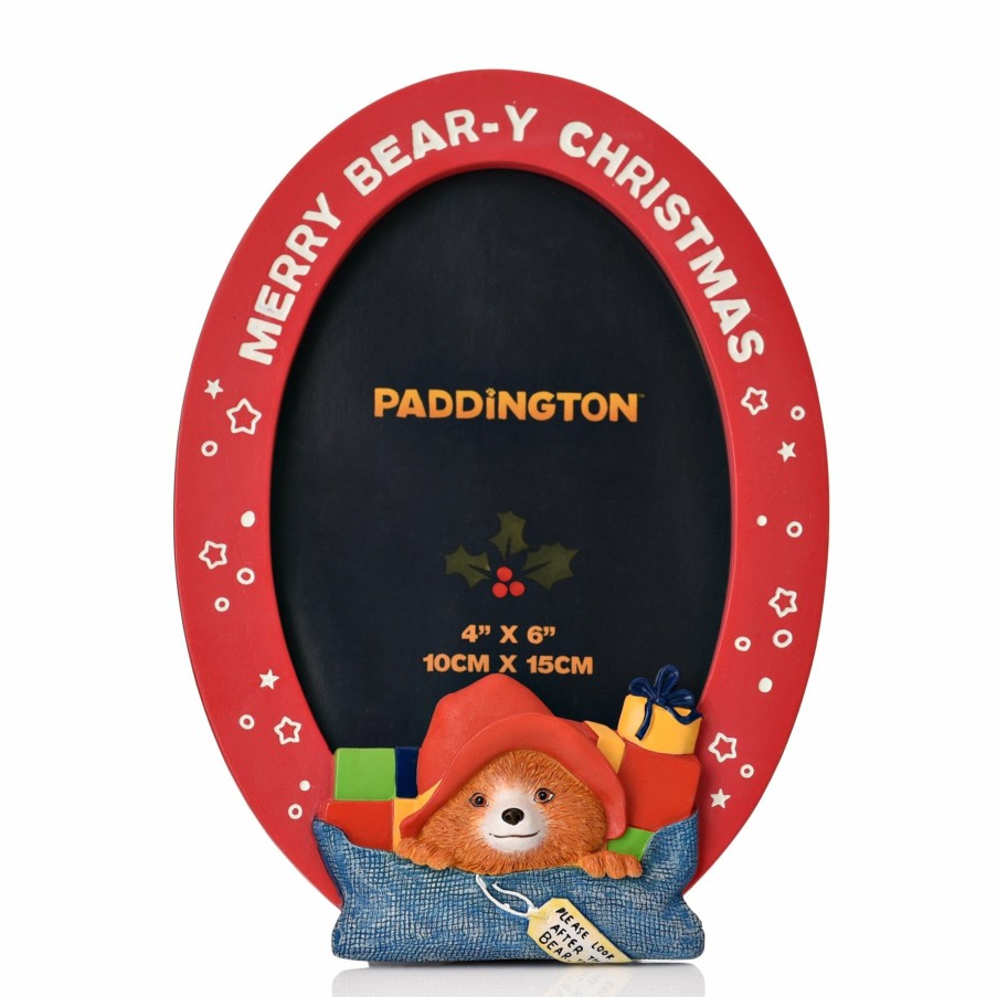 Seasonal Paddington | Paddington Resin Relief Oval Photo Frame 4" X 6"