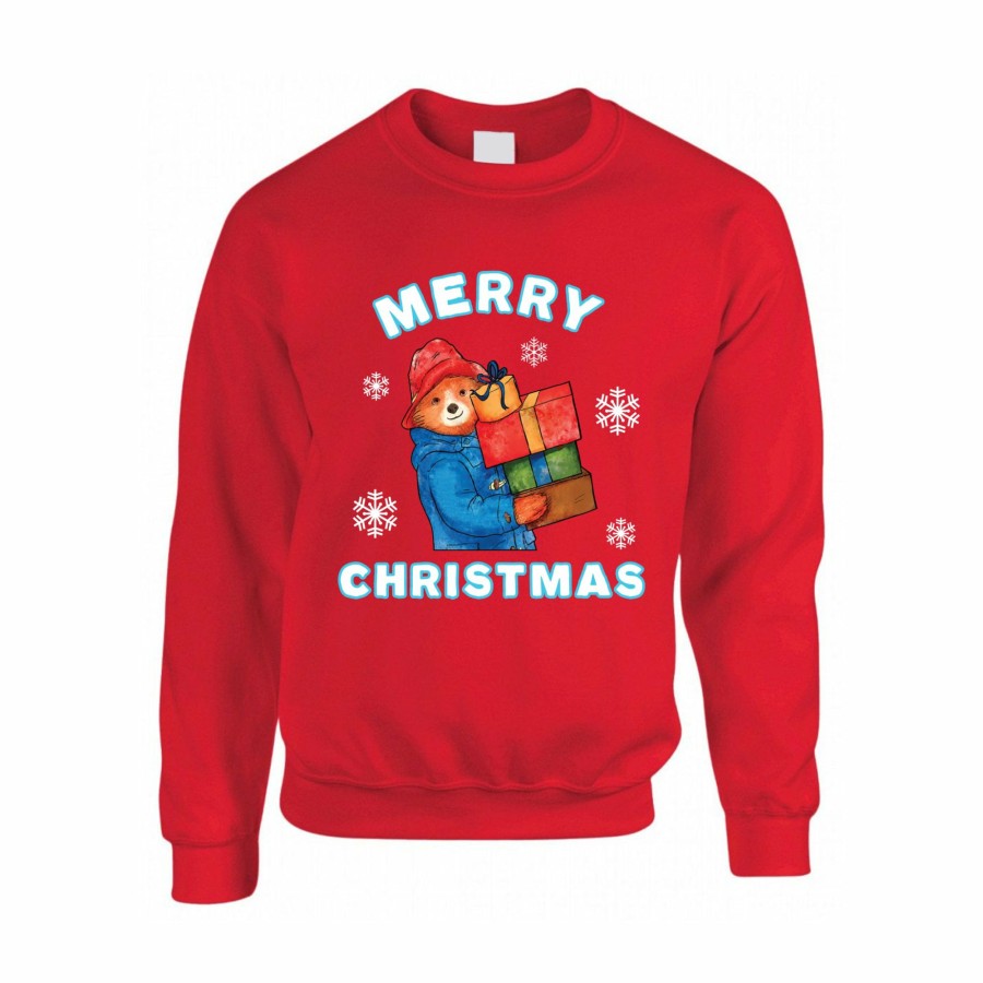 Seasonal Paddington | Paddington Adult Christmas Sweatshirt - Red