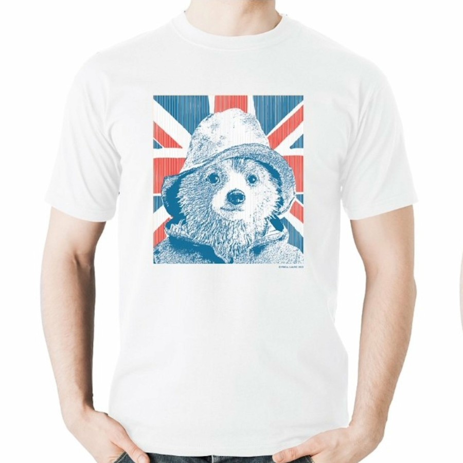 Clothing Paddington | Paddington "Union Jack" Adult T-Shirt (White)