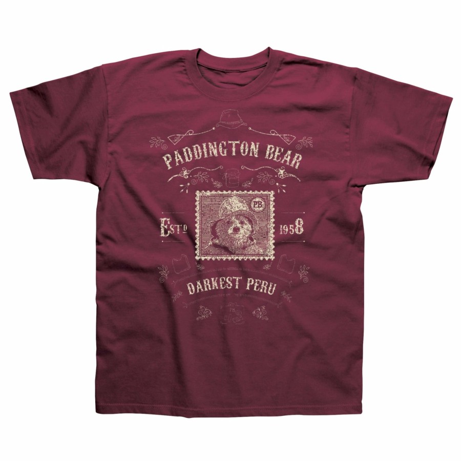 Clothing Paddington | Paddington Adult T-Shirt (Darkest Peru) - Burgundy