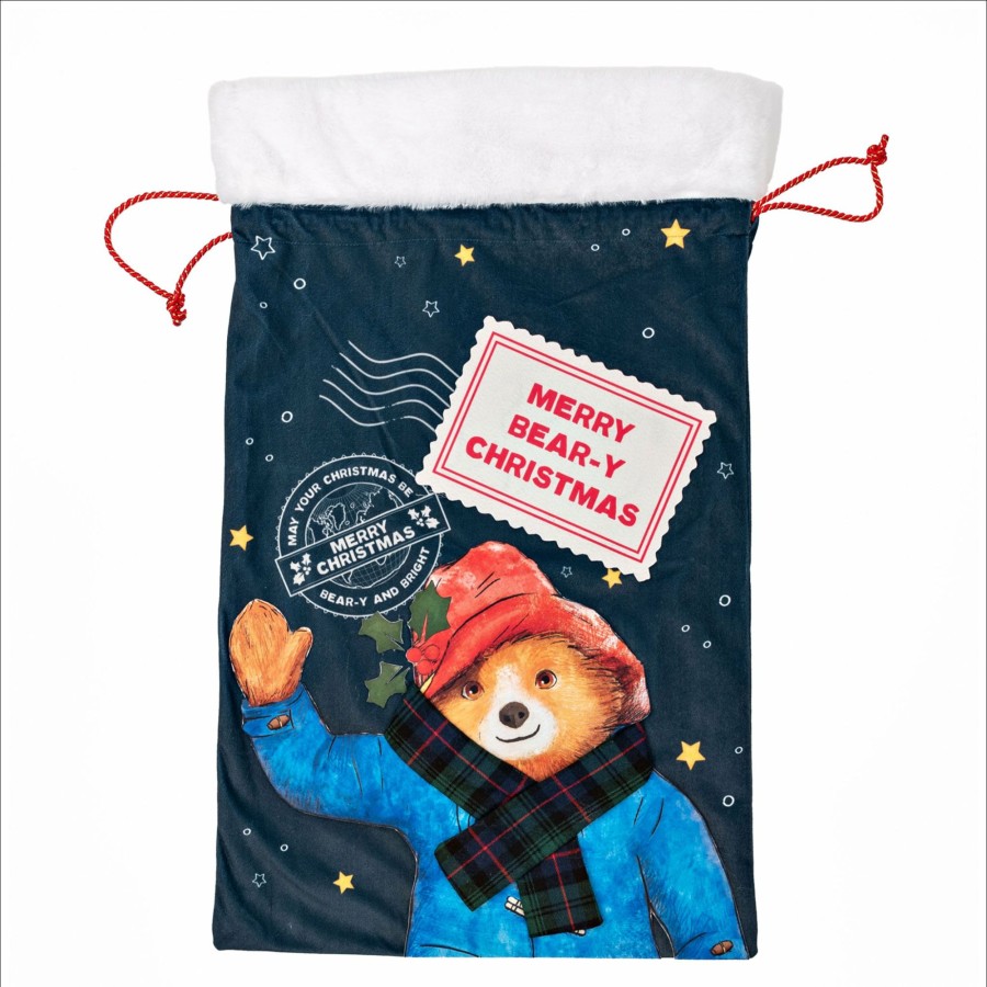 Seasonal Paddington | Paddington Fabric Present Sack "Merry Bear-Y Christmas"