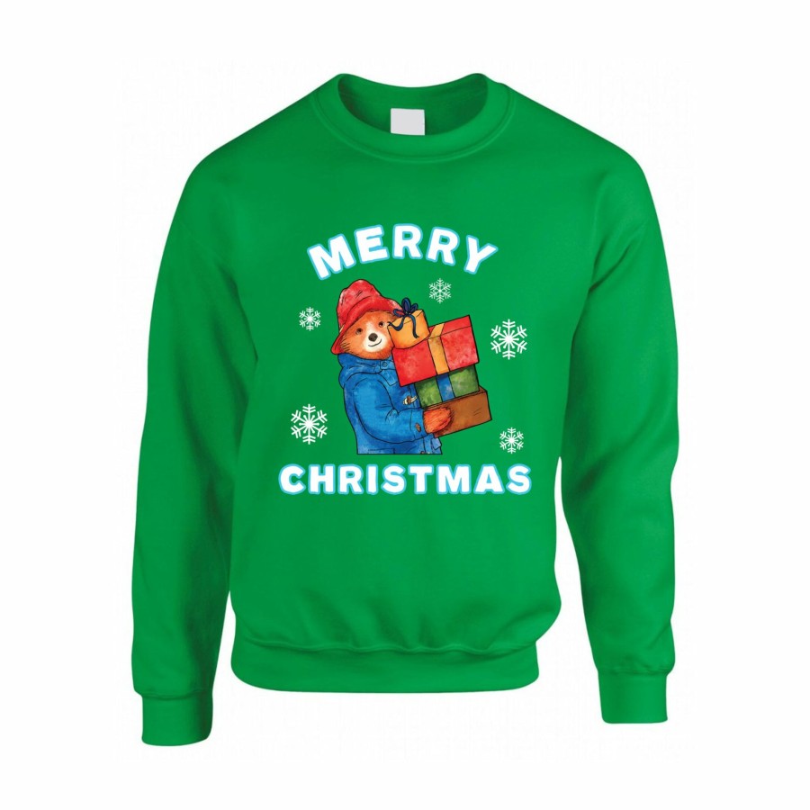 Clothing Paddington | Paddington Adult Christmas Sweatshirt - Green