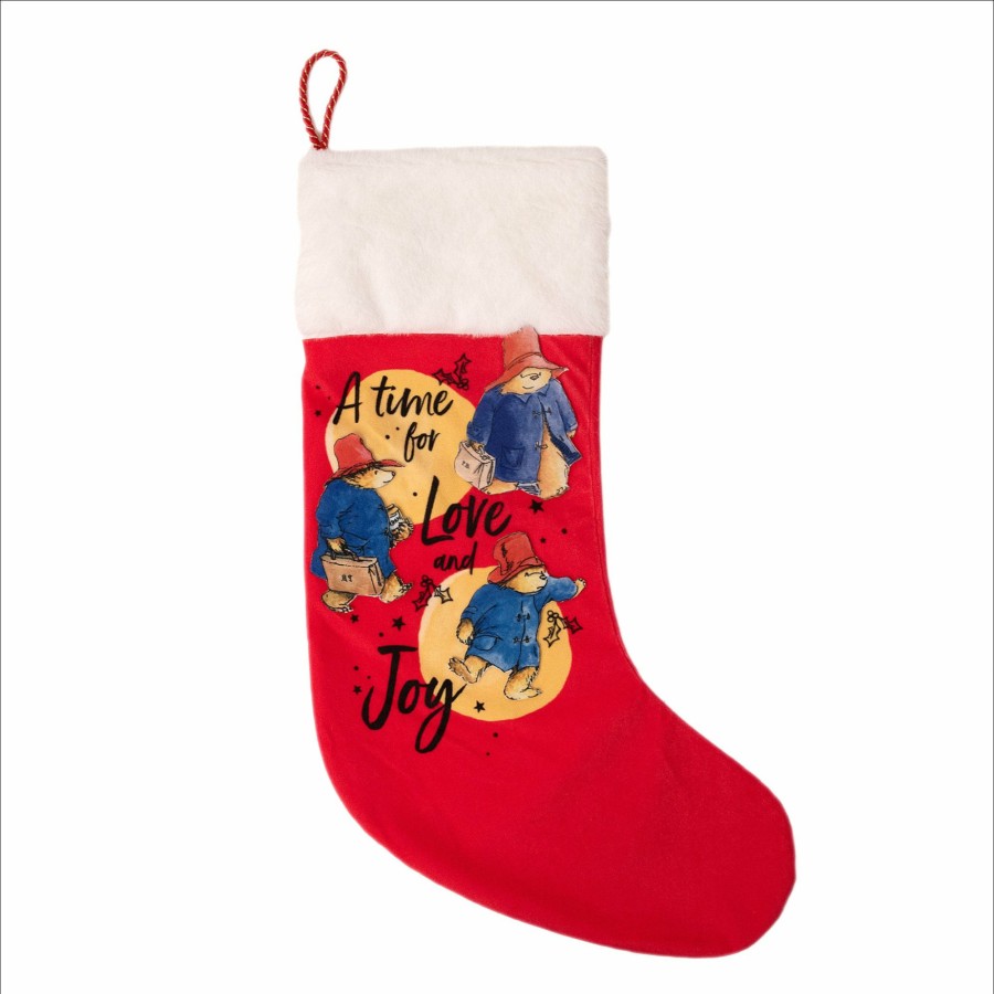 Seasonal Paddington | Paddington Christmas Stocking "Time For Love And Joy"