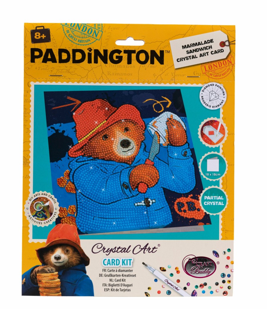 Toys & Games Paddington | Paddington Marmalade Sandwich 18X18Cm Crystal Art Card