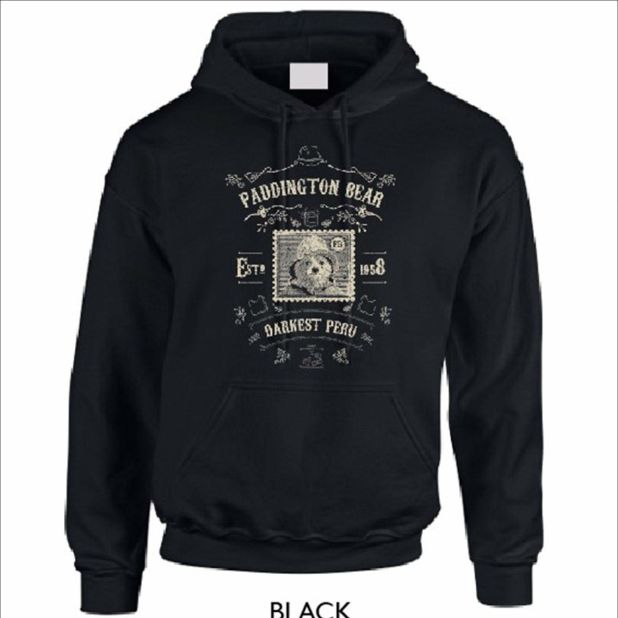 Clothing Paddington | Paddington Adult Hoodie (Darkest Peru) - Black